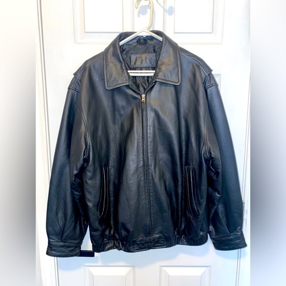 St. John's Bay Other - St. John’s Bay Leather Mens Large Black Coat